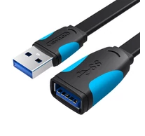 Flat USB 3.0 extender Vention VAS-A13-B150 1.5m Black