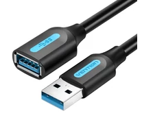 Hosszabbító kábel USB 3.0 férfi és női Vention CBHBH 2m Fekete
