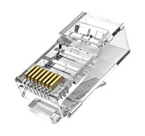 Plug RJ45 CAT6 UTP csatlakozó Vention IDDR0-100 átlátszó 100 db.