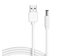 Tápkábel USB 2.0 és DC 5,5 mm-es hüvelyes csatlakozó 5V Vention CEYWG 1,5m (fehér)