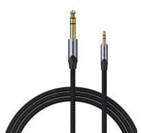Cable Audio 3.5mm TRS to 6.35mm Vention BAUHH 2m Gray