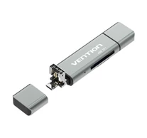 Multifunctional USB2.0 Card Reader Vention CCJH0 Gray