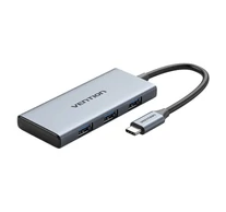 USB-C to HDMI, 3x USB 3.0, SD, TF Hub Vention TOOHB 0.15m Gray