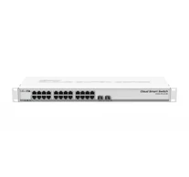 MikroTik CSS326-24G-2S+RM Kezelt Hálózati Switch, 24x Gigabit Ethernet, 2x SFP+, PoE, 1U
