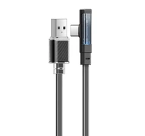 Cable USB-C to USB-C Mcdodo CA-3423 90 Degree 1.8m with LED (black)