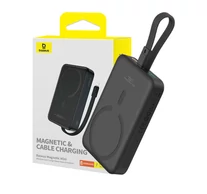 Baseus Magnetic Mini Powerbank, 10000mAh, Lightning, 20W, MagSafe (fekete)