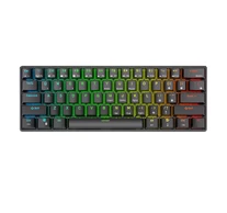 Royal Kludge RK61 RGB mechanikus billentyűzet, piros kapcsoló (fekete) (QWERTY)