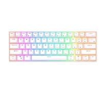 Royal Kludge RK61 RGB mechanikus billentyűzet, barna kapcsoló (fehér) (QWERTY)