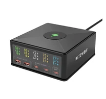 BlitzWolf 868H hálózati töltő, 2xUSB-A, 3xUSB-C, 160W (fekete)