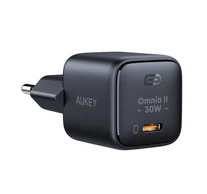Aukey PA-B1L, USB-C, 30W hálózati töltő (fekete)