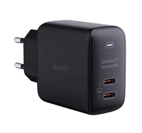 Aukey PA-B4T, 2xUSB-C, 45W-os hálózati töltő (fekete)