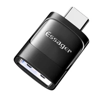 Adapter OTG USB 3.0 female to USB-C male Essager (black)