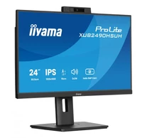 iiyama 24" IPS-panel 1920x1080 Windows Hello Webkamera 5MP Automatikus Fókusz 15cm Magasságállítás Állvány 4ms 250cd/m2 Hangszórók HDMI DP