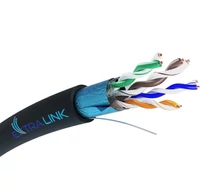 Extralink CAT5E FTP (F/UTP) V2 OUTDOOR TWISTED PAIR 305M - Kabel - Netzwerk hálózati kábel Fekete F/UTP (FTP)