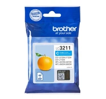 Brother LC-3211C tintapatron Eredeti Standard teljesítmény Cián
