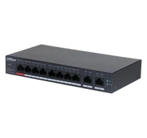Dahua CS4010-8ET-110 10-portos felhőalapú, asztali vezérlőwitch 8 PoE porttal
