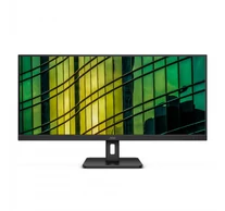AOC U34E2M számítógép monitor 86,4 cm (34") 3440 x 1440 pixelek Wide Quad HD Fekete