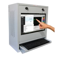 Techly ICRLIM10SV Ipari PC szekrény és 22” érintőképernyős monitor