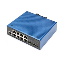 Digitus DN-651156 hálózati kapcsoló Vezérelt L2 Gigabit Ethernet (10/100/1000) Fekete, Kék