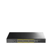 Cudy GS2028PS4 Kezelt Gigabit Ethernet Switch PoE-vel 24 Port 1U Rack Mount