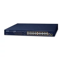 PLANET FGSW-2511P hálózati kapcsoló Beállítást nem igénylő (unmanaged) Fast Ethernet (10/100) Ethernet-áramellátás (PoE) támogatása 1U Kék