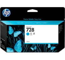 HP 728 130-ml Cyan DesignJet Ink Cartridge