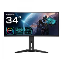 GIGABYTE MO34WQC számítógép monitor 86,4 cm (34") 3440 x 1440 pixelek Wide Quad HD OLED Fekete