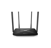 Mercusys AC12G vezetéknélküli router Gigabit Ethernet Kétsávos (2,4 GHz / 5 GHz) Fekete