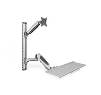 Digitus DA-90354 asztali TV konzol 68,6 cm (27") Fali Ezüst
