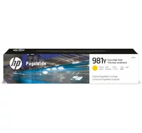 HP 981Y Extra High Yield Yellow Original PageWide Cartridge tintapatron 1 db Nagy (XL) kapacitású Sárga