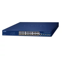 Planet GS-6311-24PL4X Kezelt 3. rétegű Gigabit Ethernet kapcsoló PoE-vel