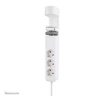 Neomounts DS22-840WH6 elektromos elosztó 1,4 M 3 AC kimenet(ek) Beltéri Fehér
