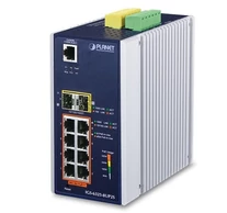 PLANET IGS-6325-8UP2S hálózati kapcsoló Vezérelt L3 Gigabit Ethernet (10/100/1000) Ethernet-áramellátás (PoE) támogatása Alumínium, Fekete