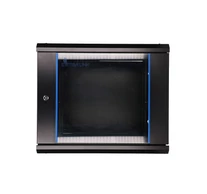Extralink 9U 600X450 WALL-MOUNTED RACKMOUNT CABINET BLACK Falra szerelhető állvány Fekete