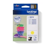 Brother LC221Y tintapatron 1 db Eredeti Sárga