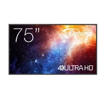 Optoma N3751K Laposképernyős digitális reklámtábla 190,5 cm (75") LED Wi-Fi 450 cd/m² 4K Ultra HD Fekete Android 11 24/7