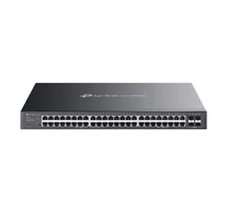 TP-Link Omada SG2452LP hálózati kapcsoló Vezérelt L2/L2+ Gigabit Ethernet (10/100/1000) Ethernet-áramellátás (PoE) támogatása 1U Fekete