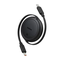 Baseus Free2Pull Mini USB-C USB-C USB kábel, 60W, 1, (fekete)