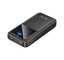 Powerbank, Vention, FHLB0, 20000mAh, Micro-USB, USB-C, 2xUSB-A, 22.5W (black)