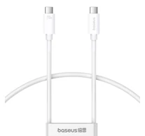 gyors töltőkábel Baseus Superior 2 USB-C USB-C 240W, 1,8m (fehér)