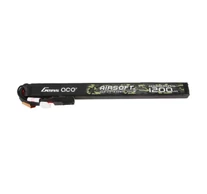 Gens ace 25C 1200mAh 3S1P 11.1V Airsoft Gun Lipo Battery with mini Tamiya Plug Long size