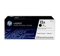 HP 12A 2-pack Black Original LaserJet Toner Cartridges