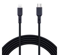 Aukey CB-SCL1 USB-C-Lightning kábel, 27W, 1m (fekete)