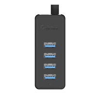 Orico W5P-030 USB-ről 4x USB 3.0 hub adapterre (fekete)