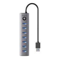 Orico CL7U USB-C és 7x USB 3.0 hub adapter (szürke)