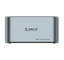Orico dokkolóállomás 2,5" / 3,5" HDD / SSD, 5Gbps, USB-C-ről USB-C/A-ra, klónozási funkcióval (fekete)