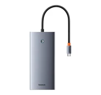 Hub 13in1 Baseus PortalJoy USB-C HDMI+DP+VGA+C+USB+PD+RJ45+SD/TF+3.5mm (szürke)
