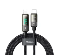 Mcdodo CA-3600 USB-C Lightning kábel, automatikus kikapcsolás, 36W, 1.2m (fekete)