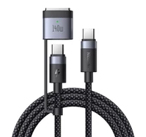 2-in-1 USB-C to USB-C + Magsafe 3 cable Mcdodo CA-0140, 2m (black)