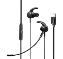 Mcdodo HP-1340 játék fejhallgató mikrofonnal, USB-C (fekete)